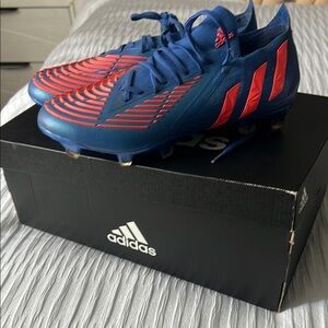 Adidas Blue and orange Soccer Cleats